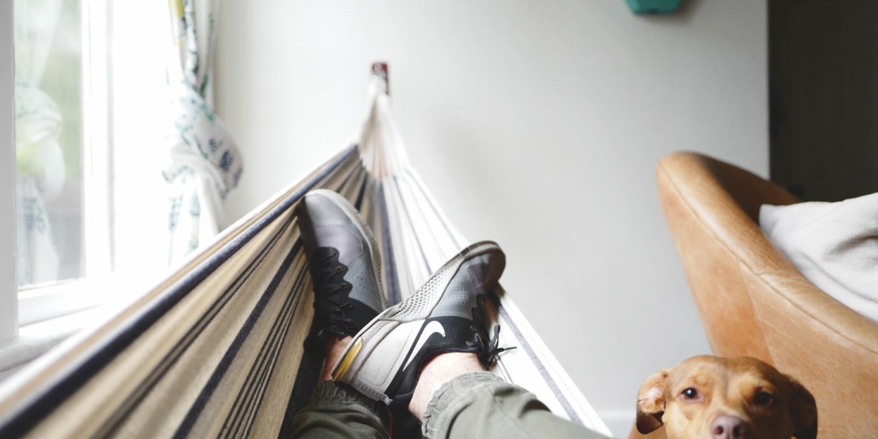person on hammock